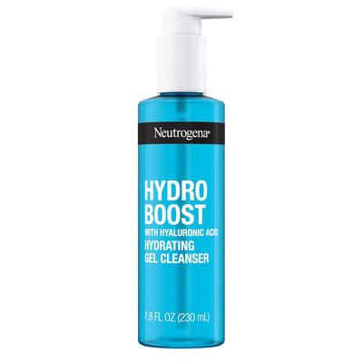 Hydro Boost Hydrating Gel Cleanser, Face Wash & Makeup Remover, Gentle Facial Cleanser with Hyaluronic Acid, Hypoallergenic, Oil-Free, Soap-Free, 7.8 Fl Oz